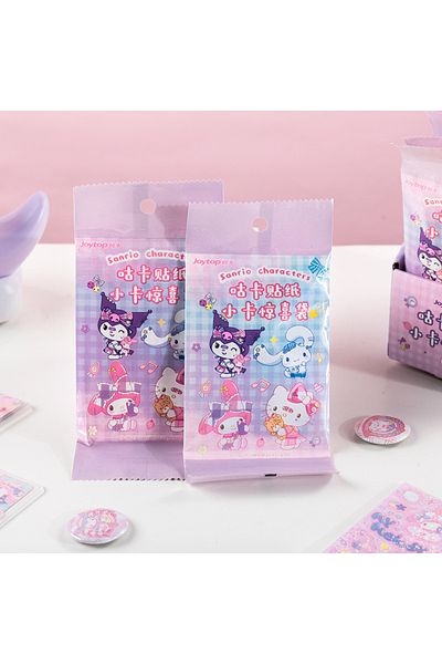 Choice Random 3bag Sanrio Guka Card Cartoon Cinnamoroll Kuromi Melody Hello Kitty Collection Cards Children
