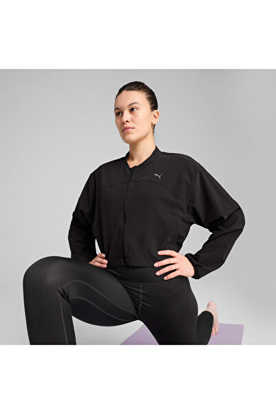 Puma سترة بوما موف فاشن للنساء باللون الأسود