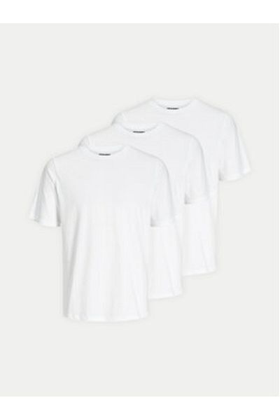 Jack & Jones jack jones Mens Set of 3 T-shirts 12248076 White
