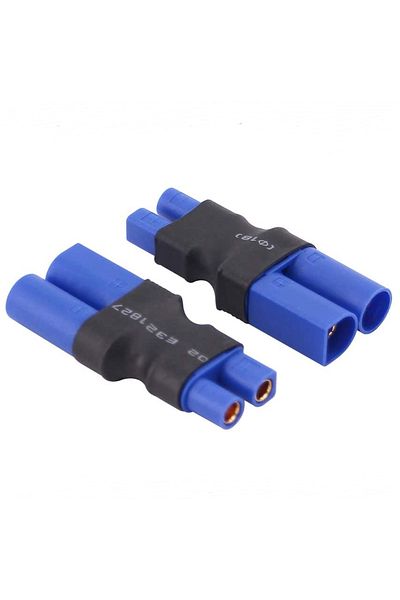 Choice EC5 M to EC3 F 2PCS EC5 Male Female to EC3 XT60 Deans T Plug Male Female No Wire Connector Plug Adap