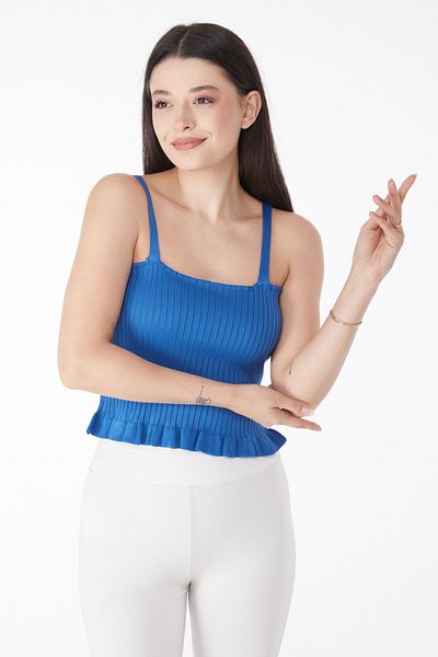 TOFİSA Summer Knitwear Crop Saks - 25222