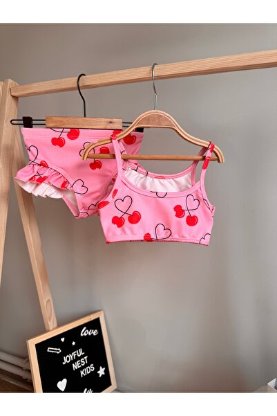 Kids Cherry Patterned Bikini