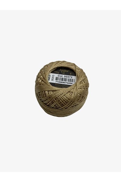 Yiğit Kumaş Embroidery Thread (Etamine Thread) Anchor No:8 Beige Color 372