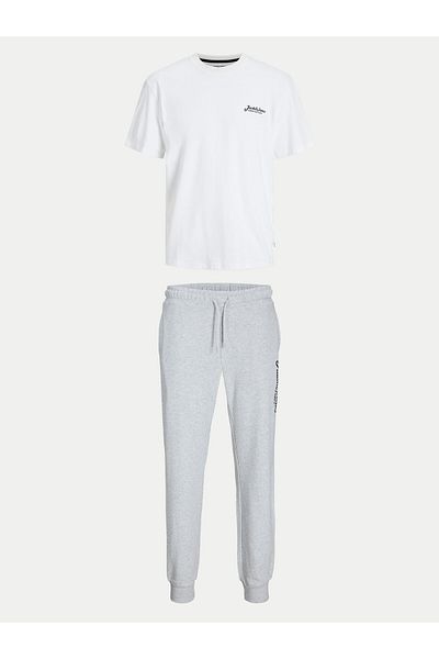 Jack & Jones jack jones Mens Set T-shirt and sweatpants 12277849 White