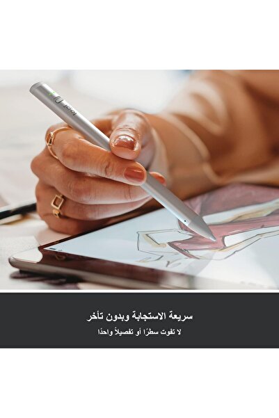 logitech Crayon Digital Pencil for iPad (USB-C) - Silver