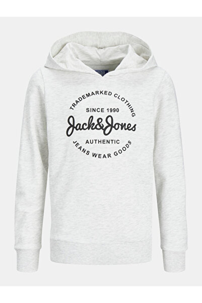 Jack & Jones Hanorac Jack Jones Junior pentru băieți 12249715 Alb
