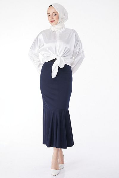 TOFİSA Skirt Navy Blue - 23644
