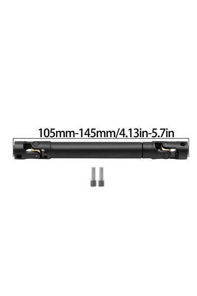 Choice black-L105MM Metal Internal Spline Drive Shaft Universal Joint Driveshaft for 1/10 RC Car Crawler Ax