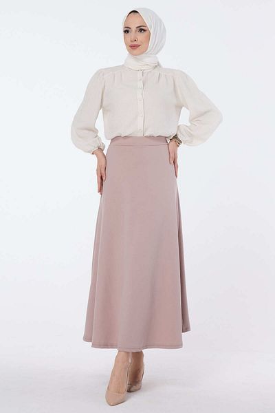TOFİSA Skirt Beige - 23643