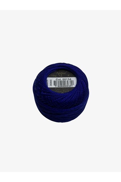 Yiğit Kumaş Embroidery Thread (Etamine Thread) Anchor No:8 Navy Blue Color 134