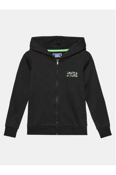 Jack & Jones Hanorac Jack Jones Junior pentru băieți 12245878 Negru