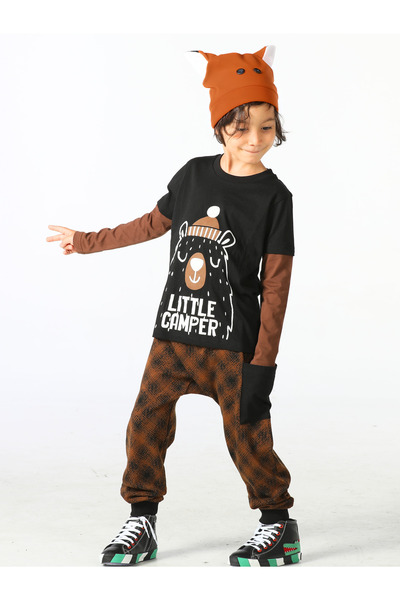 Casabony Set pantaloni de culoare cafea