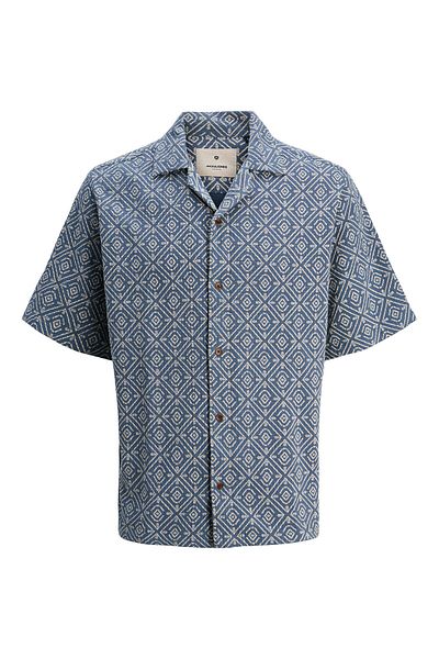 Jack & Jones Cămașă bărbătească Jack Jones 12273289 Albastră