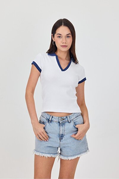 FİHA /3044-ΓΥΝΑΙΚΕΙΟ ΜΠΟΥΜΕΛΟ ΠΟΛΟ ΚΑΡΥΔΙΑ - ΛΕΥΚΟ