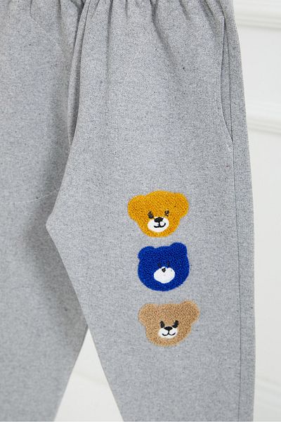 TOFİSA Pantaloni de trening pentru băiat gri Teddy Bear - 26670