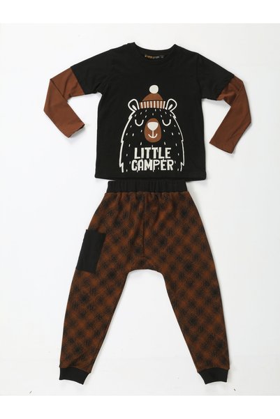 Casabony Coffee patterned pant set