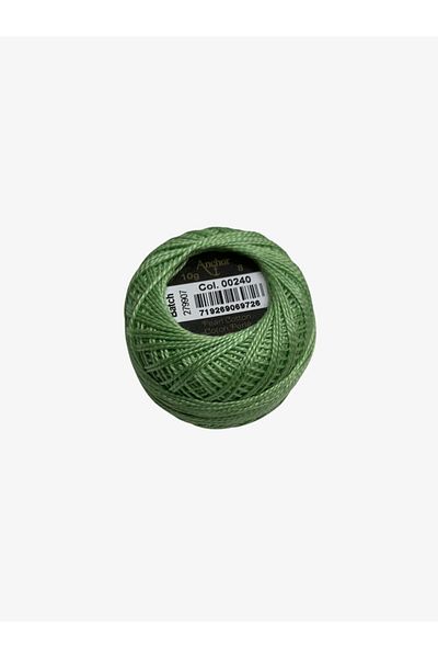 Yiğit Kumaş Embroidery Thread (Etamine Thread) Anchor No:8 Green Color 240