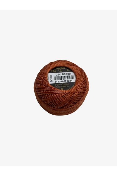 Yiğit Kumaş Embroidery Thread (Etamine Thread) Anchor No:8 Brick Color 339