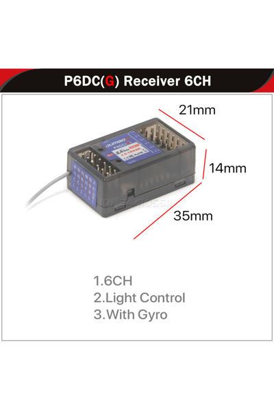 Choice11 جهاز إرسال P6DCG فقط لـ DUMBORC X6 X4 2.4G 4CH 6CH مع مستقبل P6F P6F...
