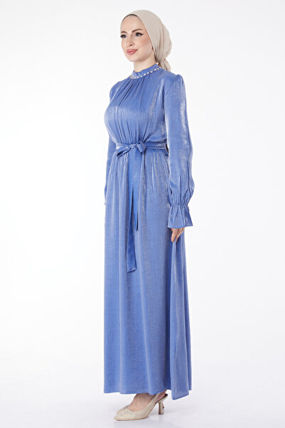 TOFİSA Kamenné detailní šaty s páskem Saks - 25077