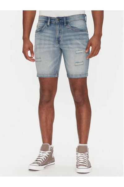Indicode Pantaloni scurți din denim pentru bărbați INSEJER 70-849 albaștri