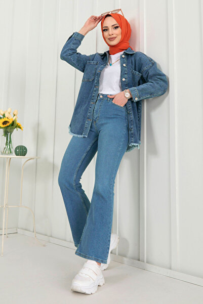 TOFİSA Džínsové nohavice modré - 11397