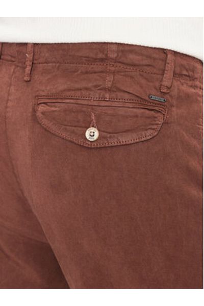 Indicode Pantaloni din material textil pentru bărbați Ville 60-291 maro