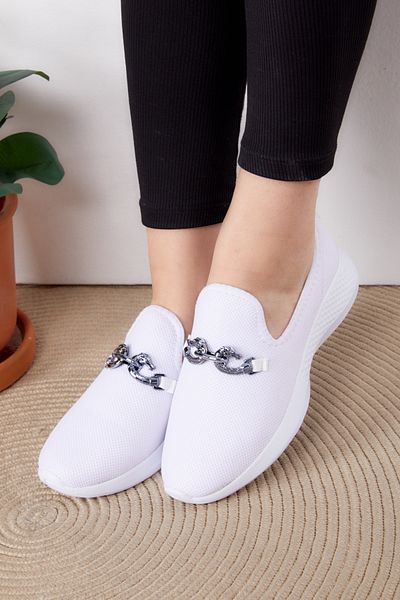 TOFİSA Γυναικεία αθλητικά παπούτσια White Buckle - 25378