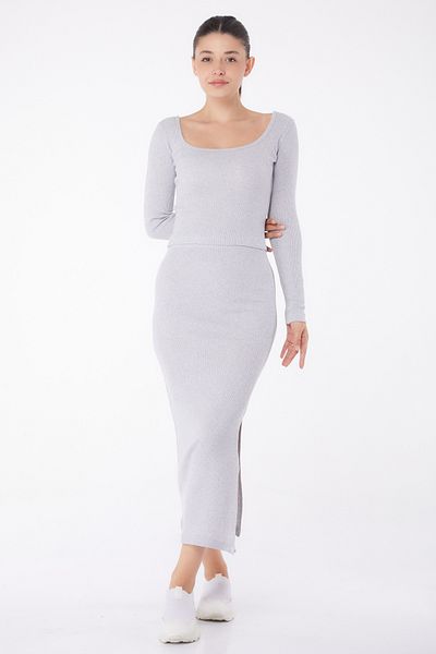 TOFİSA Pool Collar Double Suit Gray - 26123