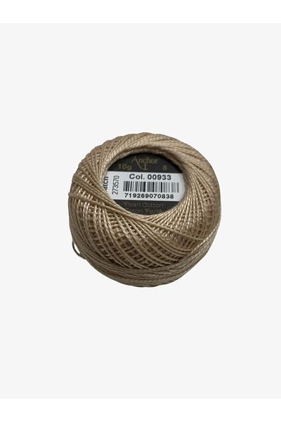 Yiğit Kumaş Embroidery Thread (Etamine Thread) Anchor No:8 Milky Brown Color 933
