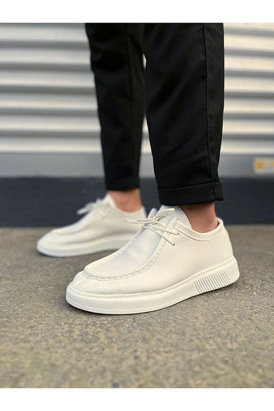 Zerenyus Jy170 Tornado Lace-Up Men's Casual Sports Classic Shoes - White
