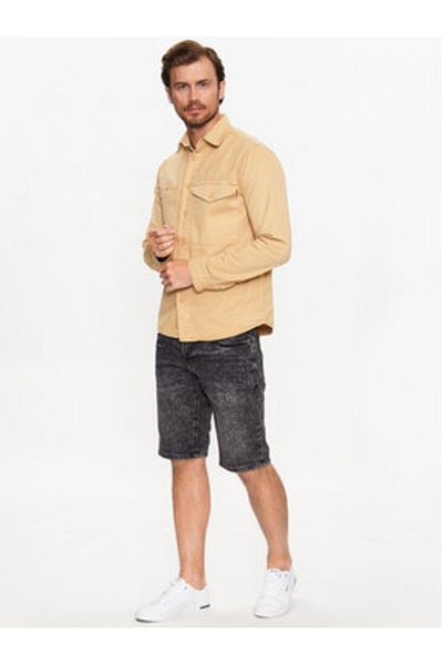 Indicode Pantaloni scurți din denim Delmare pentru bărbați, 70-682, negri