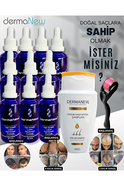Dermanel Saç Losyonu Saç uzatıcı - Saç Gürleştirici Serum - Saç çıkarıcı seru...
