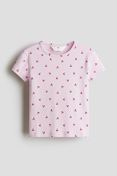 H&M Baskı Motifli ve Pamuklu Tişört