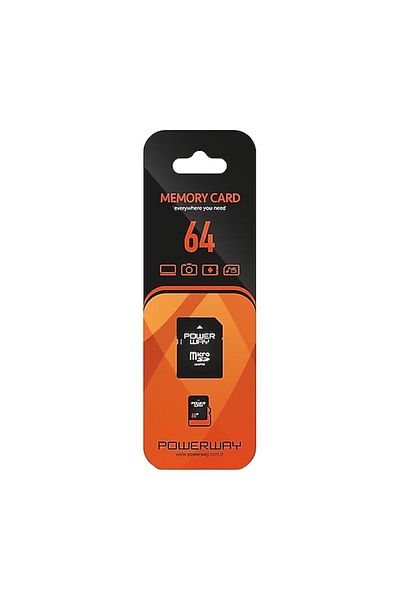 Powermaster Powerway Pwr-64 64 Gb Micro Sd Memory Card Class 10