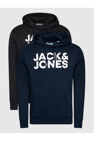 Jack & Jones jack jones Mens Set of 2 sweatshirts 12191761 Black, Navy blue