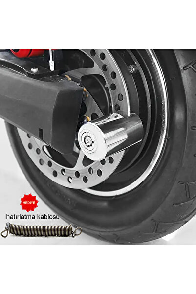 outfire Motosiklet ,su geçirmez Disk Kilidi Hatırlatma Kablolu