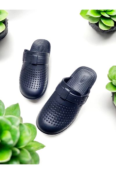 GEZER Eva Closed Toe Stripless Sabo Slippers