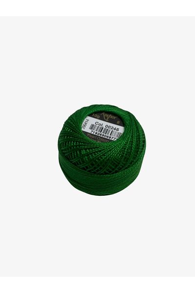 Yiğit Kumaş Embroidery Thread (Etamine Thread) Anchor No:8 Green Color 245