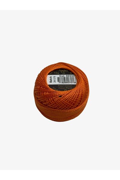 Yiğit Kumaş Embroidery Thread (Etamine Thread) Anchor No:8 Orange Color 330