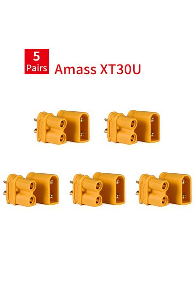Choice Amass 5Pair XT30U 9IMOD 5/10pairs XT60 XT30 XT90 T-plug Male Female Bullet Connectors Amass XT30U XT