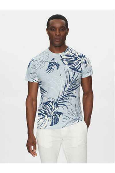 Indicode Tricou bărbătesc INTRIBE 41-140 Albastru deschis