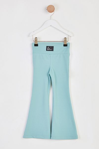 TOFİSA Girl's Mint Raised Spanish Leg Trousers - 26467