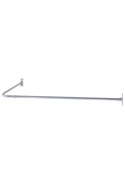 Italbox Bară pentru perdea de duș, pentru cadă și duș, cu două laturi, extensibilă, 90x90-170 cm