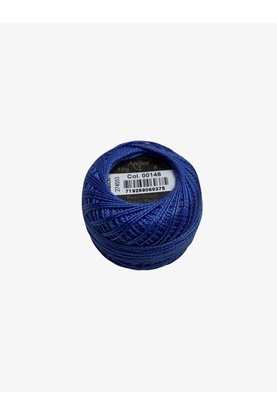 Yiğit Kumaş Embroidery Thread (Etamine Thread) Anchor No:8 Indigo Blue Color 146