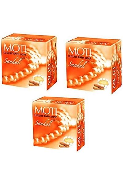 MOTI DELMY Moti Hul Luxury Bath Soap (75 g, Sandal) - Pack of 3