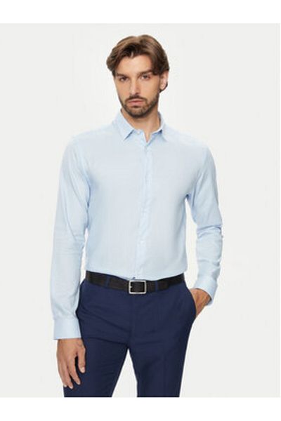 Jack & Jones Cămașă bărbătească Jack Jones 12260426 Albastru deschis