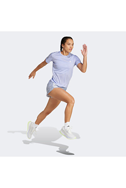 adidas Pantaloni scurți de alergare pentru femei Otr E Aop Sho W JD7759 Gri