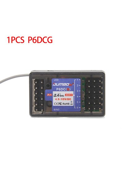 Choice 1PCS P6DCG DumboRC X6 X4 X5 2.4G 6CH Transmitter W/ P6FG Gyro P6F Receiver LED Light Set for 1/10 1/