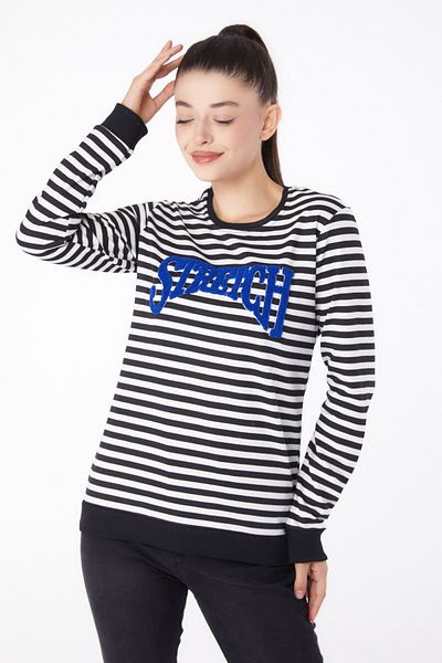 TOFİSA Hanorac brodat negru - 26292
